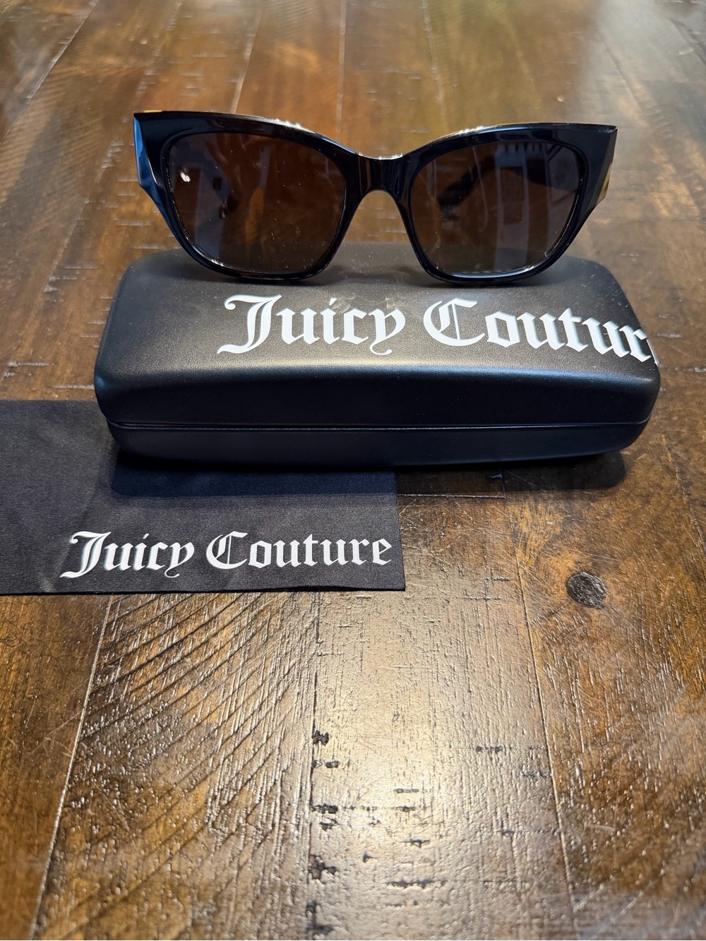 Juicy Couture JU 638/G/S - Black Tortoise Cat-Eye Sunglasses